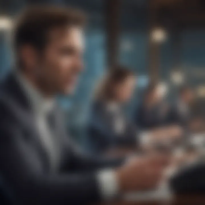 Illustration depicting effective communication techniques in sales