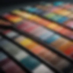 Visual representation of brand color palette