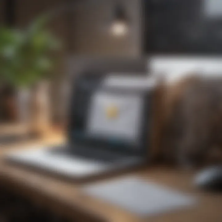Illustration depicting email client setup for domain email account