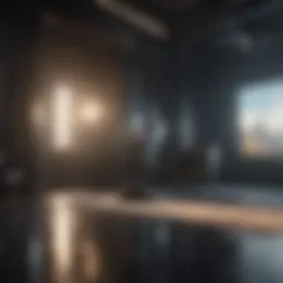 A sophisticated setting for a business pitch presentation