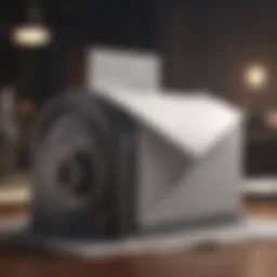 Conceptual illustration of effective email communication