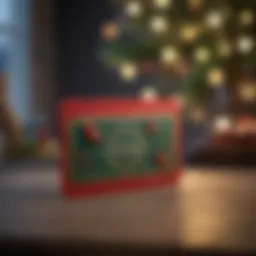 Elegant digital gift card design showcasing a festive theme