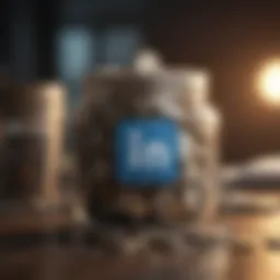 Visual representation of LinkedIn advertising budget allocation