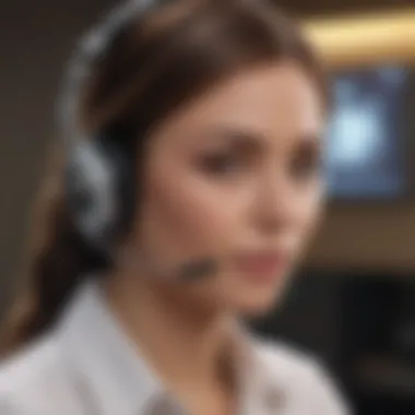 Personalized Customer Support via Chat Customer support agent providing assistance through chat feature