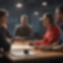 A team engaging in a collaborative training session