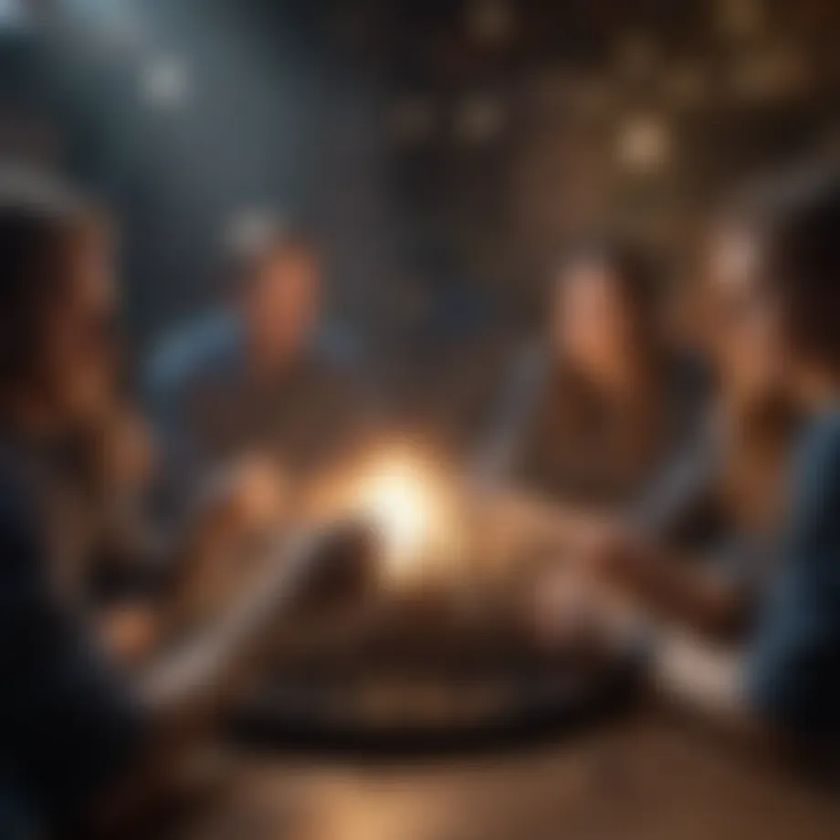 Illustration depicting effective communication in a team setting