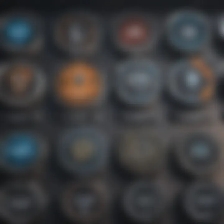 Visual showing different types of marketing automation templates
