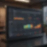 Visual representation of sales automation software dashboard