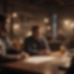 A brainstorming session to outline content strategies