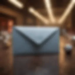 Conceptual illustration of email marketing strategy