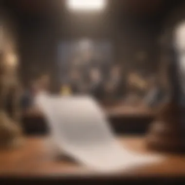 Legal documents symbolizing the formalities involved in termination