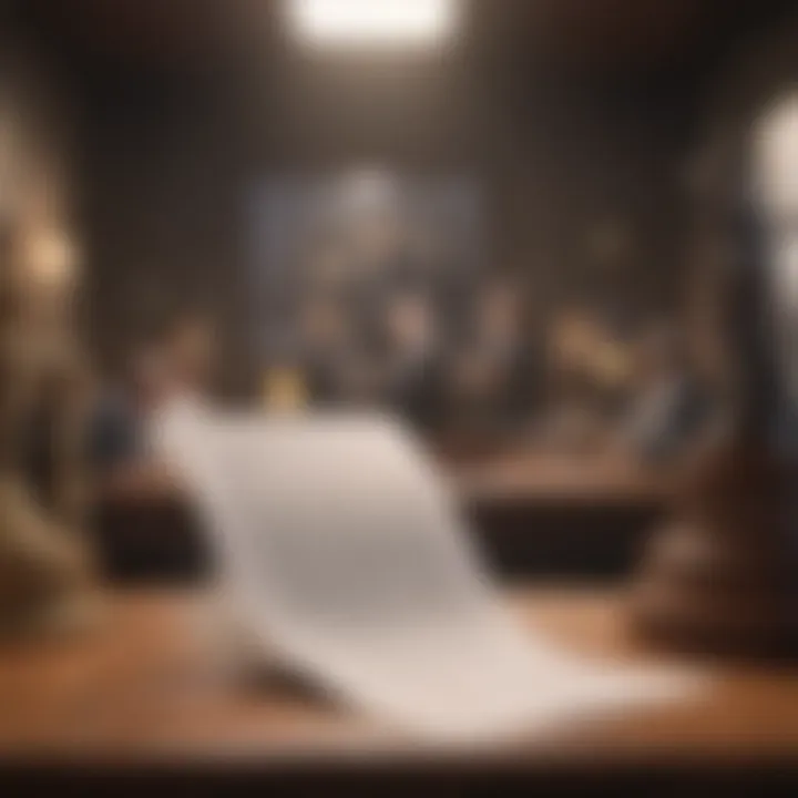 Legal documents symbolizing the formalities involved in termination