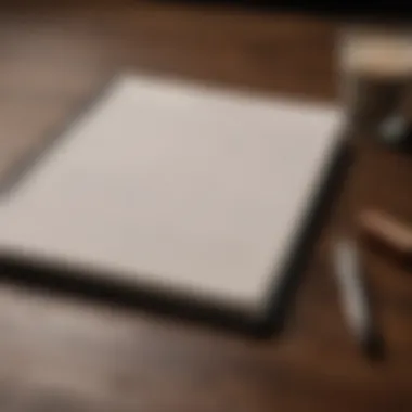 Important Meeting Notes A notebook and pen reflecting important notes for a termination meeting