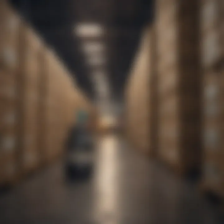Team implementing barcode systems in a warehouse