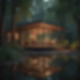 A serene retreat location surrounded by nature