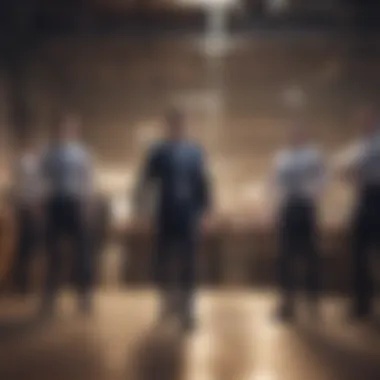 Exciting Team Challenges Employees participating in a fun competition