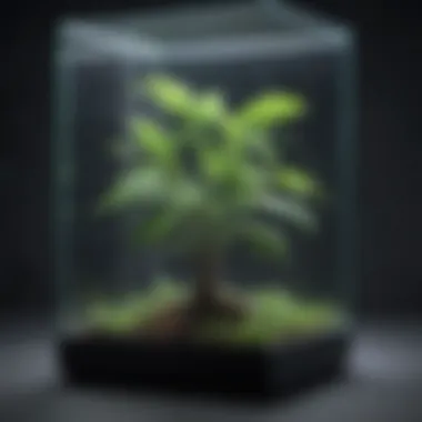 Innovative Infusion - A digital screen merging with a plant