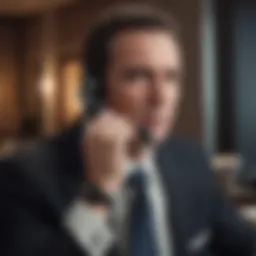 Professional on a call strategizing for success