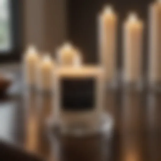 Elegant Milkhouse Candles Display