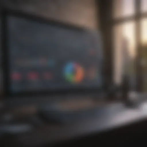 A sophisticated dashboard showcasing B2B CRM analytics and metrics