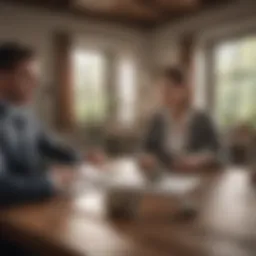 A modern financial consulting session