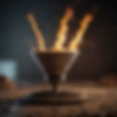 Visual representation of a one page sales funnel