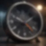 Conceptual clock graphic representing optimal timing