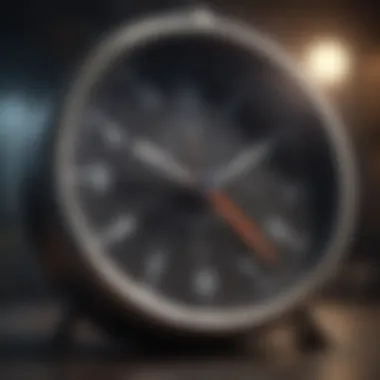 Optimal Timing in Email Marketing Conceptual clock graphic representing optimal timing