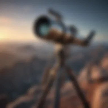 Pinnacle Perspective - A telescope focused on a mountain peak