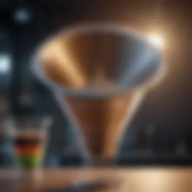 Diverse Marketing Strategies Illustration showing a funnel with various marketing channels