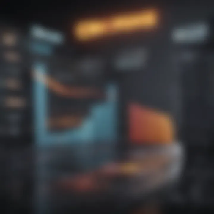 Graph showcasing metrics for sales evaluation