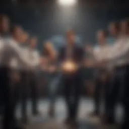 Dynamic interaction during a team-building activity