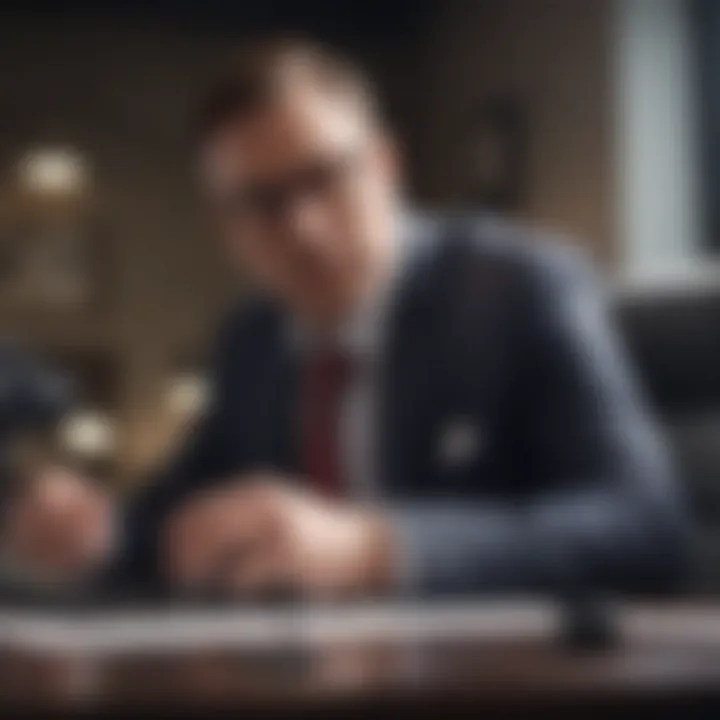 Conceptual image of a business professional strategizing with CRM data