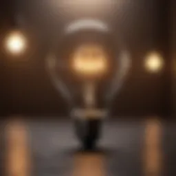A light bulb symbolizing innovative ideas emerging in a collaborative environment.