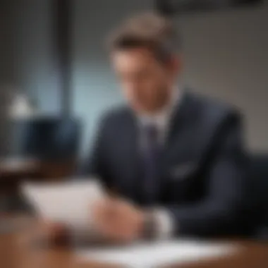 Strategic Approaches to Employee Termination Business leader reviewing termination documents