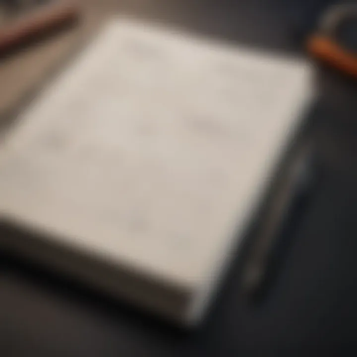 A close-up of a notebook and a pen, representing self-reflection and goal setting.