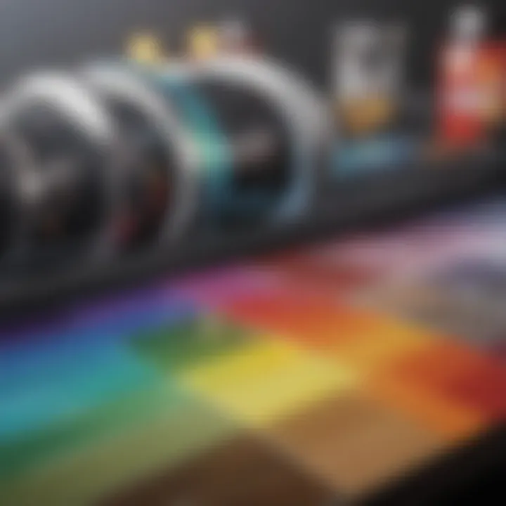 Examples of color palettes used in brand identity