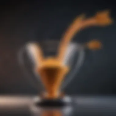 Illustration depicting the stages of the marketing funnel with arrows and icons
