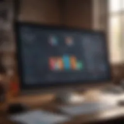 Visual representation of CRM software interface showcasing data analytics.