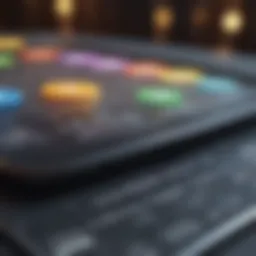 Visual representation of social media metrics and analytics.