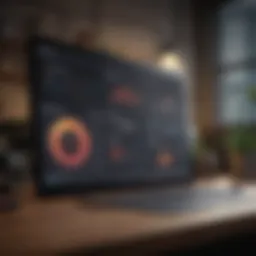 CRM software dashboard showcasing customer interactions