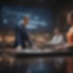 Illustration showing the concept of customer relationship management