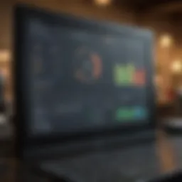 Visual representation of CRM software interface showcasing dashboard features