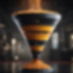 Illustration of the marketing funnel stages