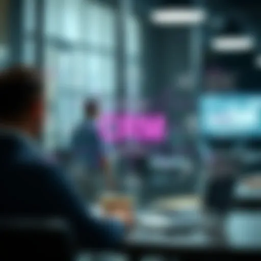 Visual representation of CRM functionalities