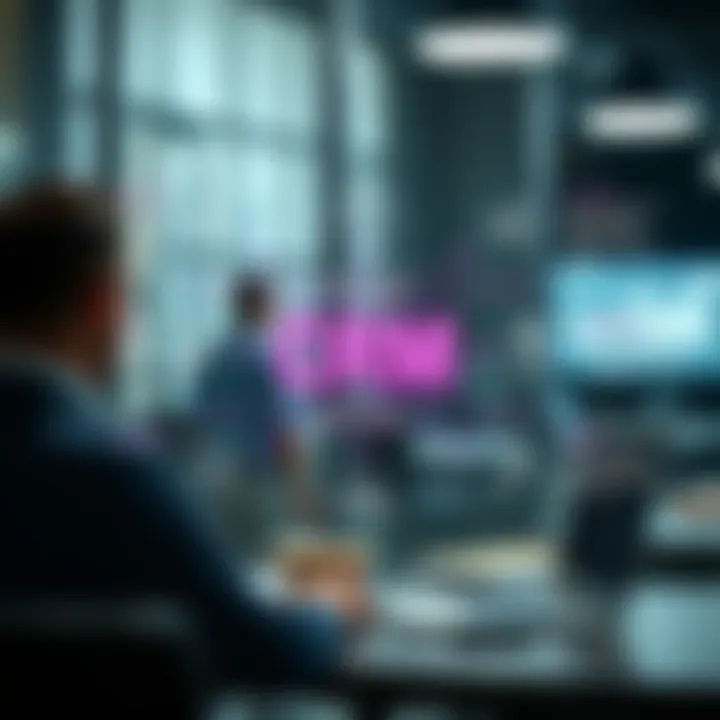 Visual representation of CRM functionalities