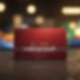 Creative gift card display showcasing various designs and brands